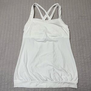Athleta Miles Top Mesh White Size Small 153898-02